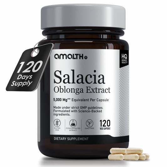 AMALTH Salacia Oblonga Extract bottle with 90 capsules