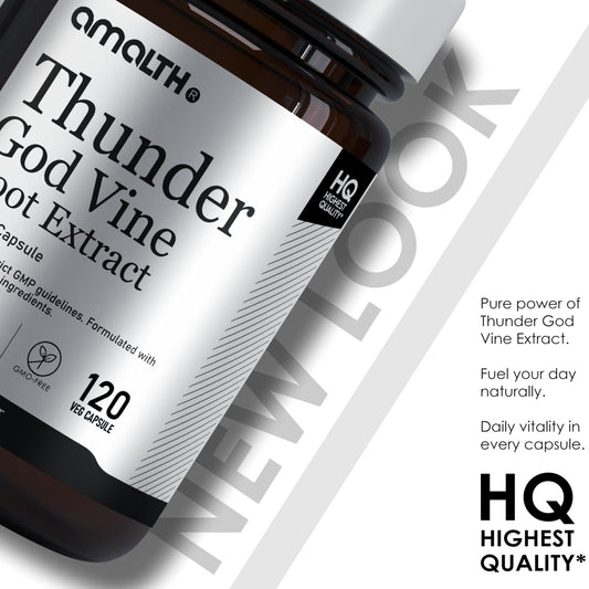 Close-up of Thunder God Vine Root extract capsules