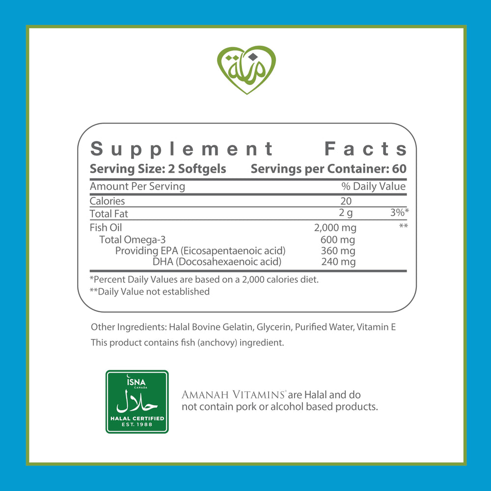 Halal certified ISNA label with gluten-free and non-GMO features