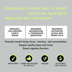 AlphaSize Alpha-GPC choline complex included in AMANDEAN