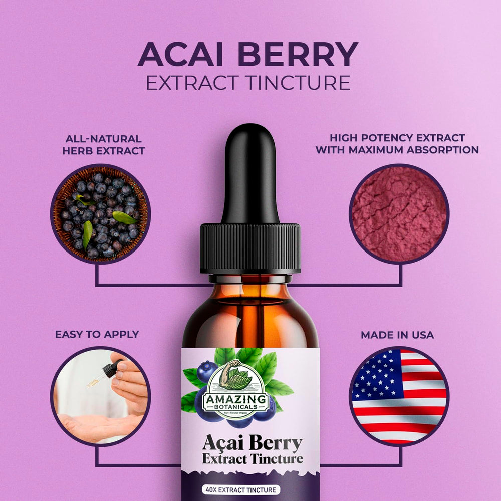 Smoothie being prepared with Acai Berry tincture