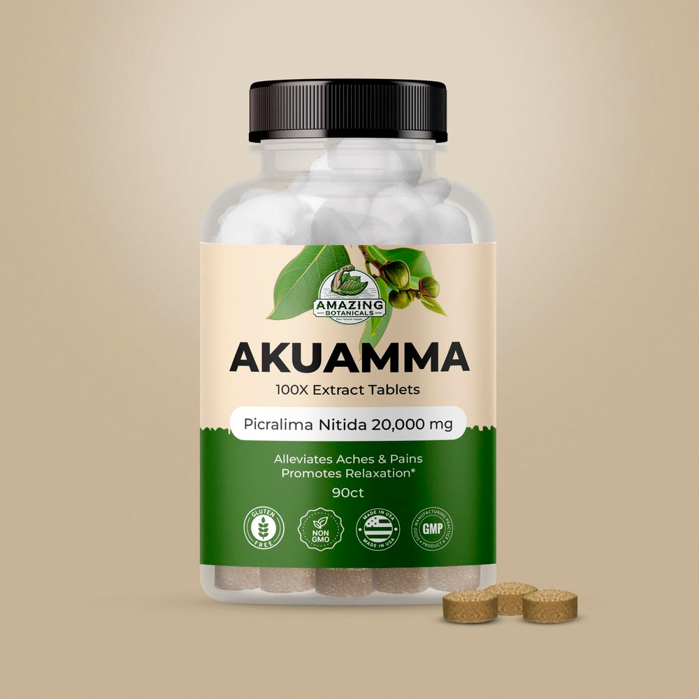 Akuamma tablets 90-count packaging