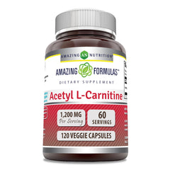 Front label of Amazing Formulas Acetyl L-Carnitine 1200 Mg bottle