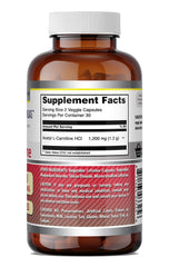 Two veggie capsules beside the bottle