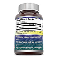 USA-made label and capsule bottle indicating non-GMO and gluten-free