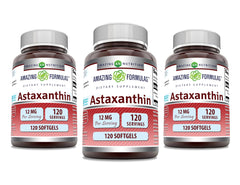 Amazing Formulas Astaxanthin 12mg Softgels bottle – front view