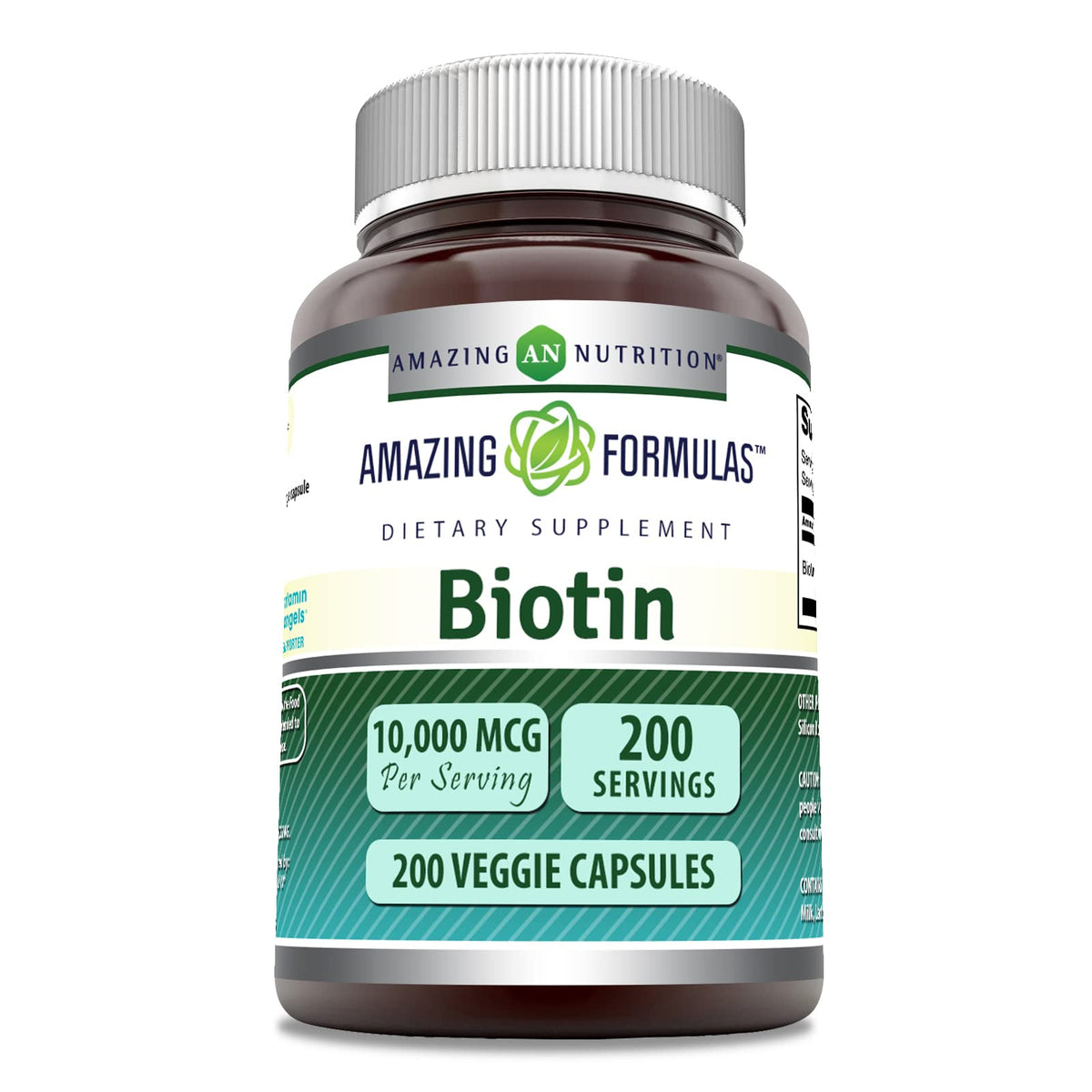 Amazing Formulas Biotin 10,000 mcg bottle – front view