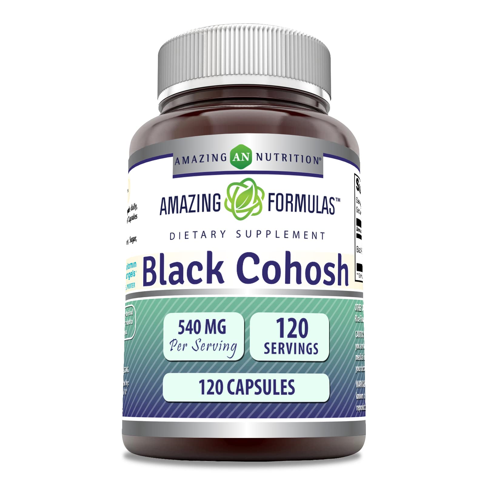 Amazing Formulas Black Cohosh 540 mg bottle - front view