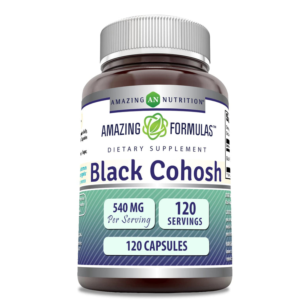 Amazing Formulas Black Cohosh 540 mg bottle - front view