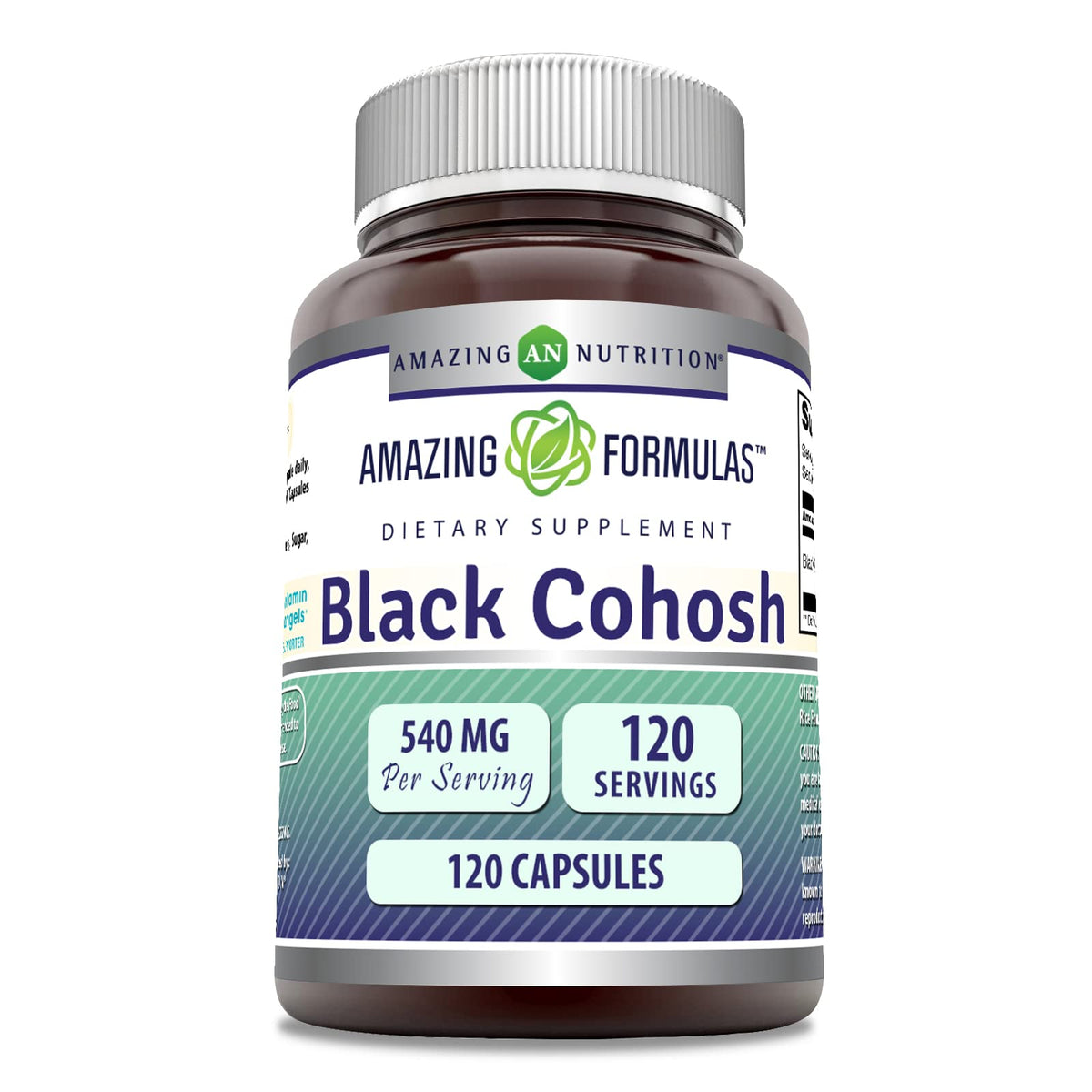 Amazing Formulas Black Cohosh 540 mg bottle - front view