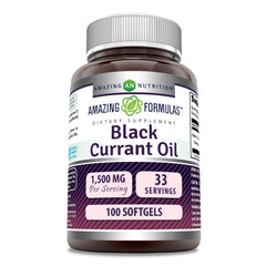Amazing Formulas Black Currant Oil Softgels bottle label