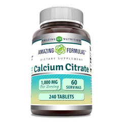 Bottle of Amazing Formulas Calcium Citrate 1000 mg 240 count