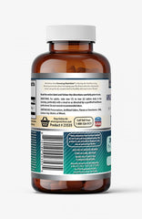 Non-GMO and Gluten-Free icons on Amazing Formulas DHEA bottle