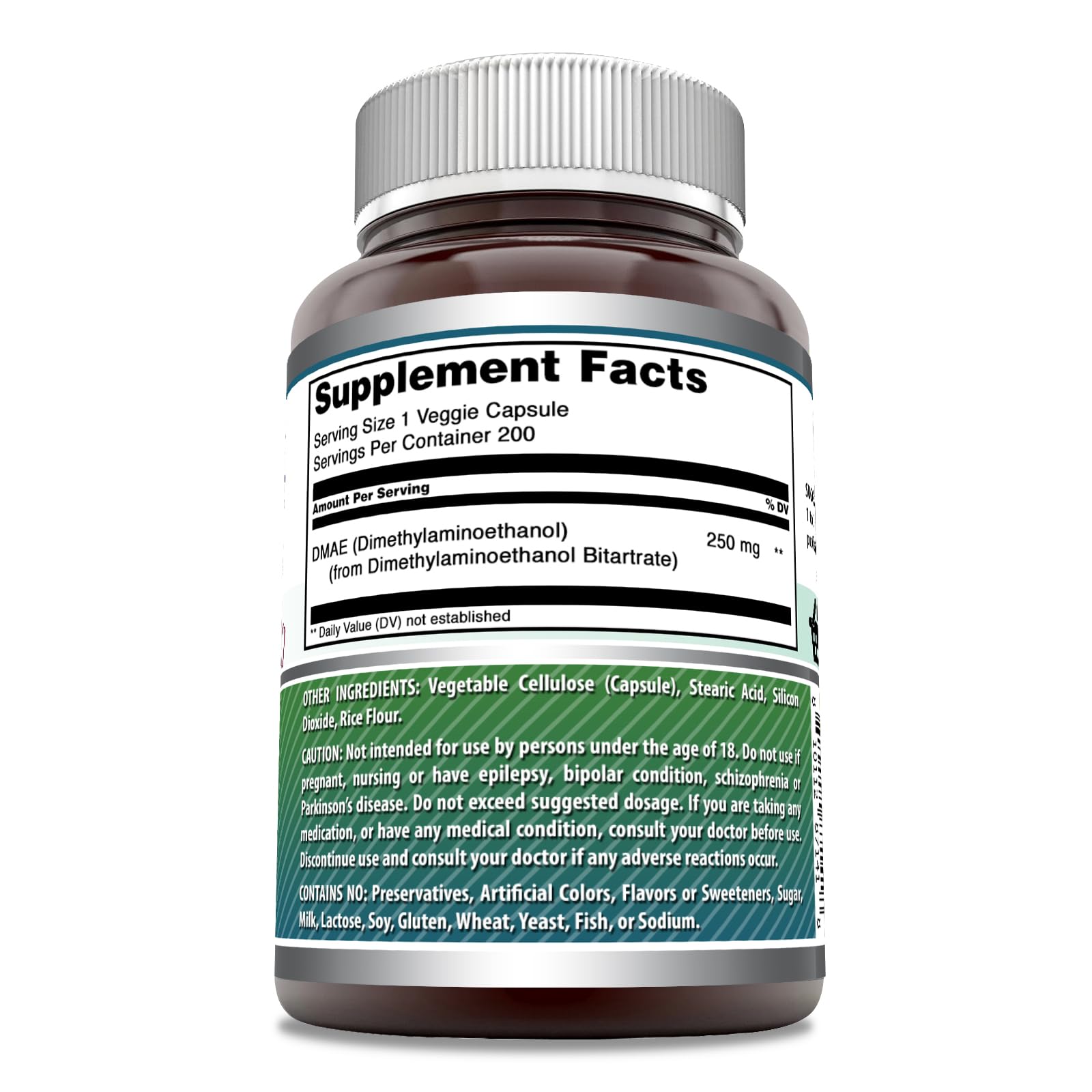 DMAE 250 mg per serving capsules – image 2 of 6
