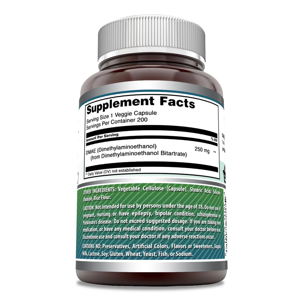 DMAE 250 mg per serving capsules – image 2 of 6