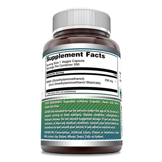 DMAE 250 mg per serving capsules – image 2 of 6