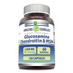 Amazing Formulas Glucosamine Chondroitin MSM bottle with 120 capsules