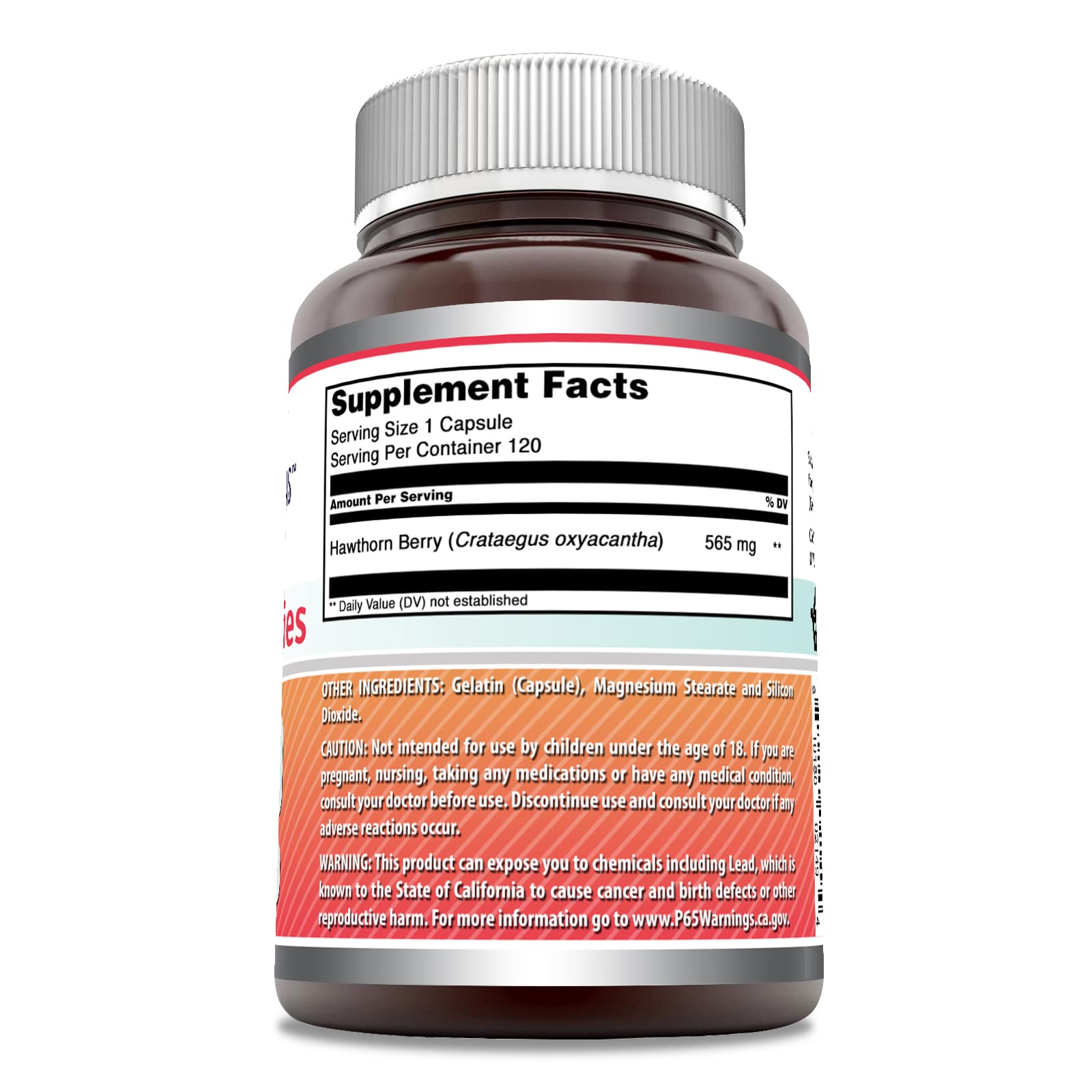Made in the USA text on supplement label