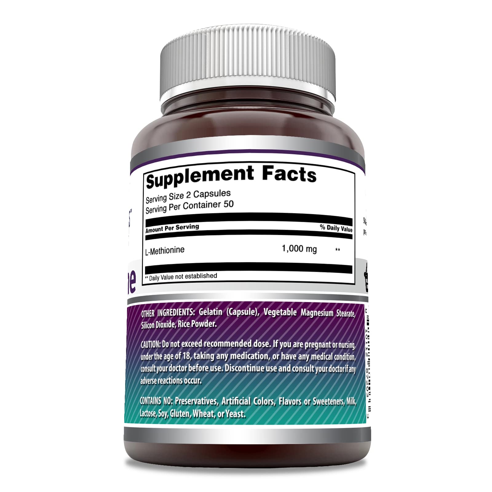 Pack of 2 bottles with a total of 200 capsules