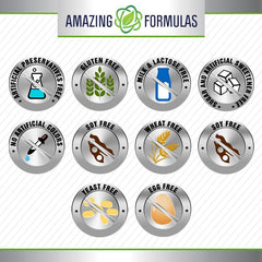 Amazing Formulas Lecithin 1200 mg softgel bottle – back label
