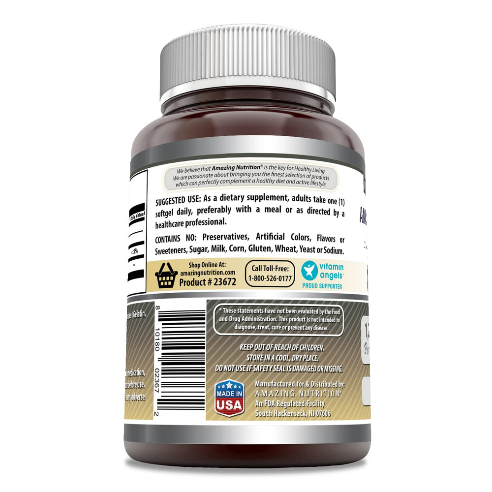Close-up of Lecithin 1200 mg label on bottle