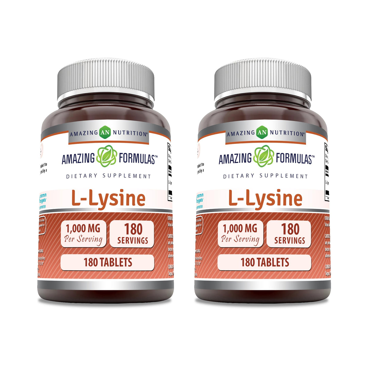Amazing Formulas L-Lysine 1000mg Tablets bottle