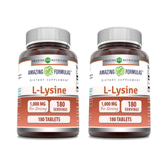 Amazing Formulas L-Lysine 1000mg Tablets bottle