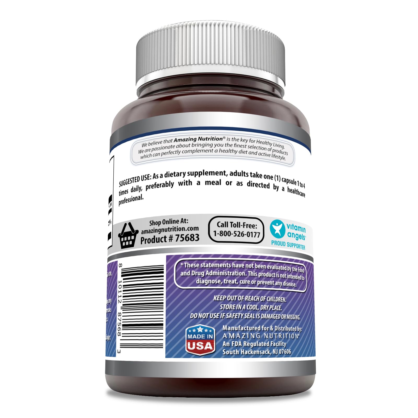 Bottle label highlighting Non-GMO and Gluten Free certifications