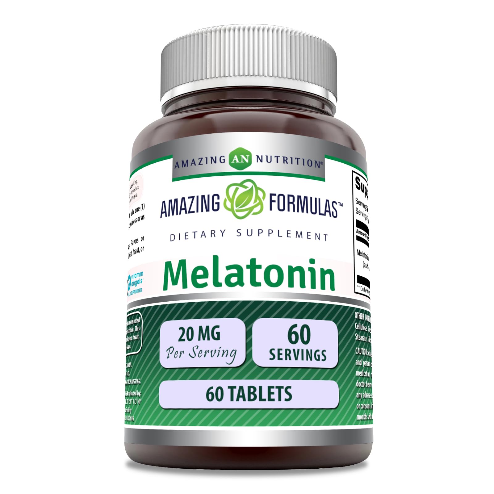 Bottle of Amazing Formulas Melatonin Supplement - 60 count
