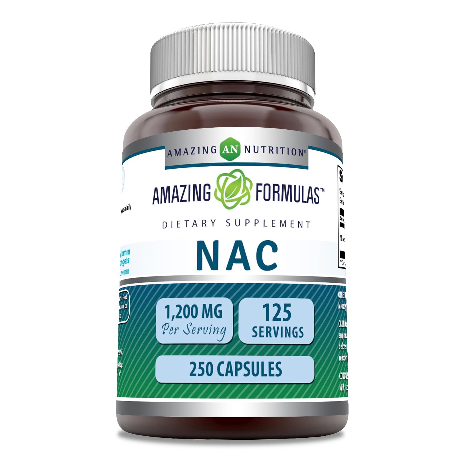 Amazing Formulas NAC 600mg per serving bottle