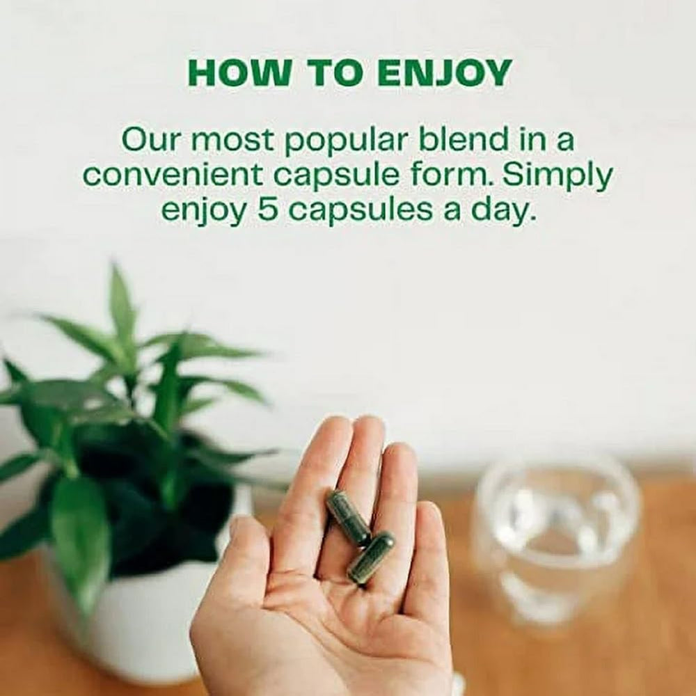 Seven alkalizing greens included in the blend