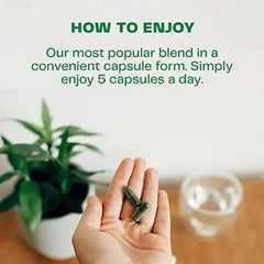 Seven alkalizing greens included in the blend