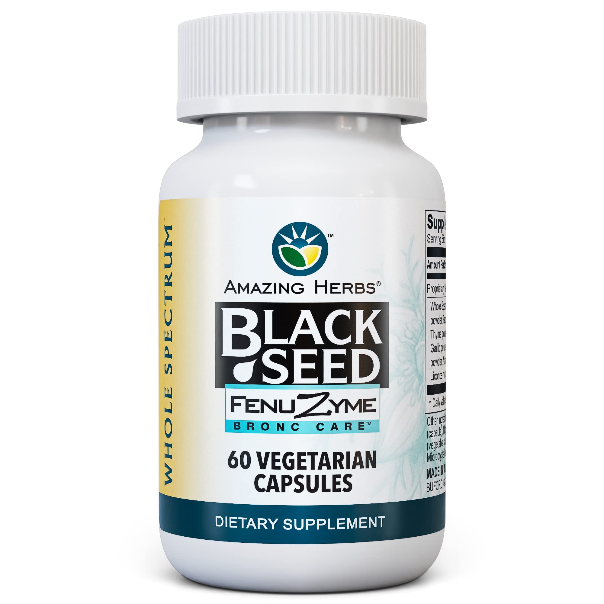 Main product image for Amazing Herbs Bronc-Care Black Seed capsules