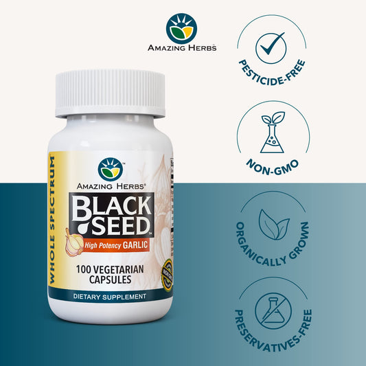 Capsules of Whole Spectrum Black Seed & Garlic