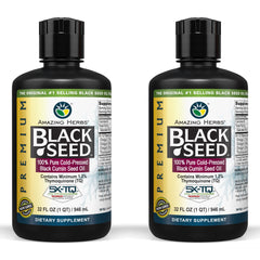 Amazing Herbs Black Seed Oil bottle - 32 fl oz, pack of 2