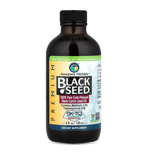 Amazing Herbs Black Seed Oil 4 oz bottle