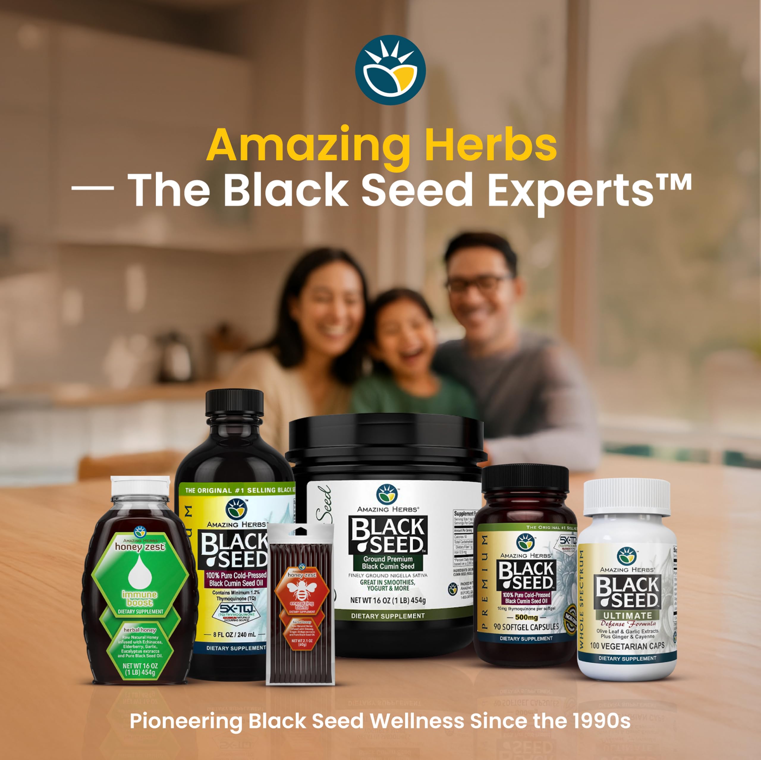 Product label of Amazing Herbs Black Seed Oil