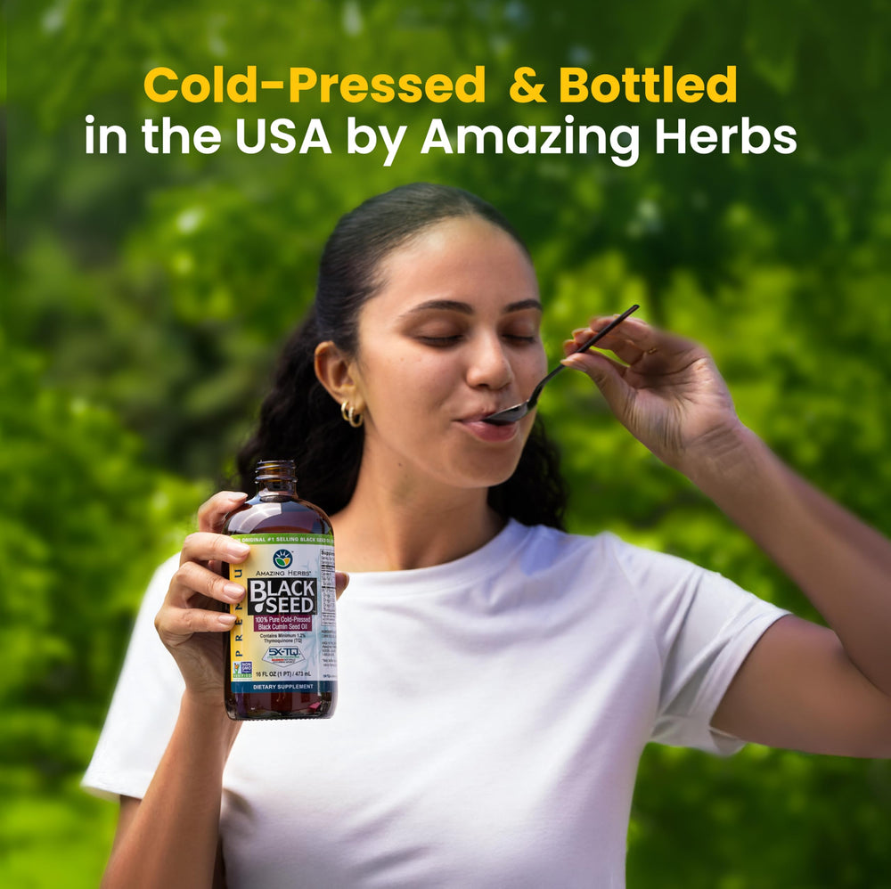 Amazing Herbs Black Seed Oil pack of 2 emphasizes value for buyers.