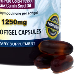 Amazing Herbs Black Seed Oil Seeds sourcing banner highlighting organic, non-GMO farming.
