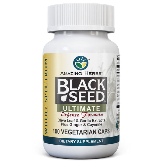 Amazing Herbs Whole Spectrum Black Seed Ultimate bottle front label