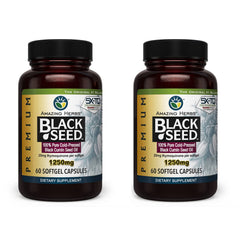 Amazing Herbs Premium Black Seed Oil Capsules bottle front for immune support.