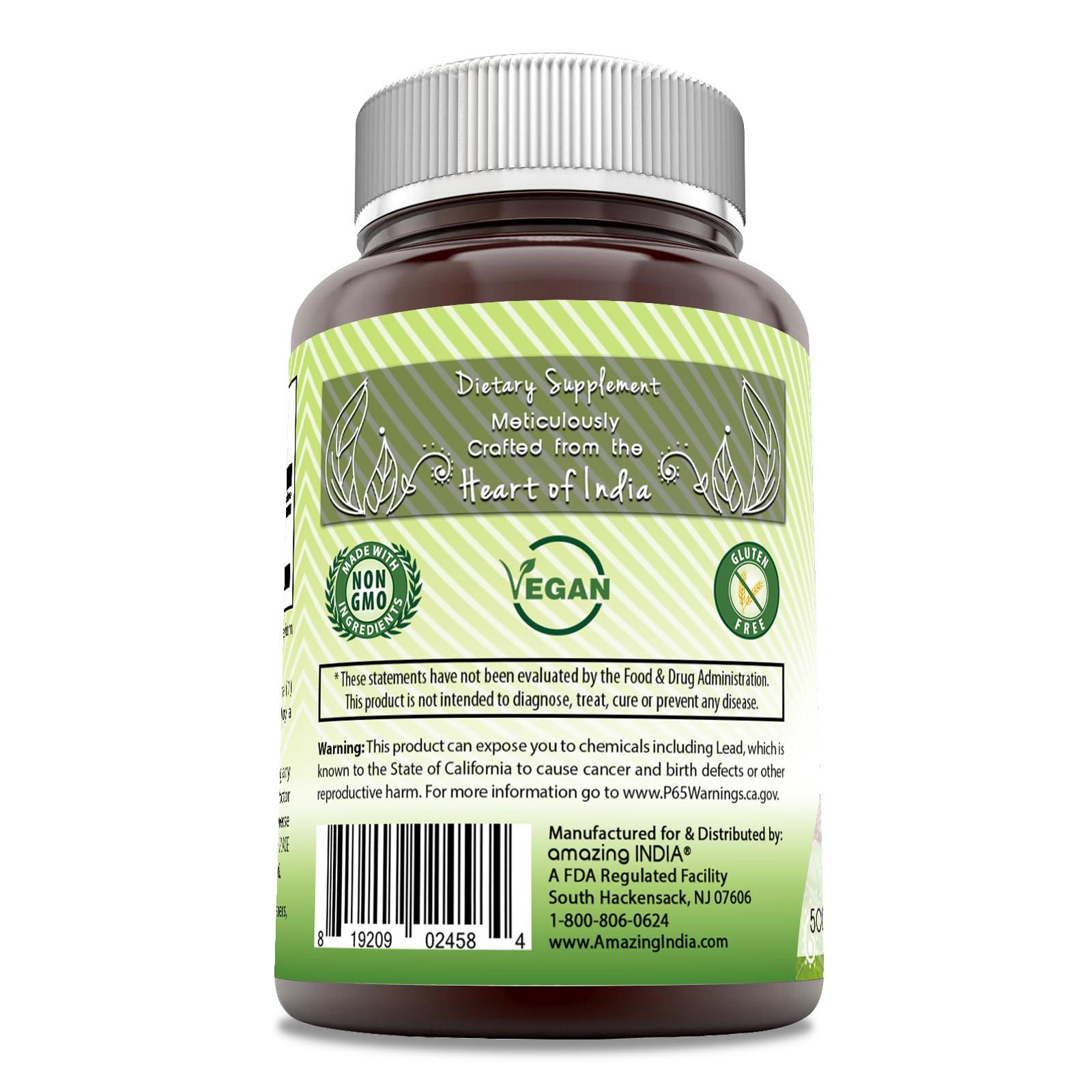 Arjuna 500 mg bottle label