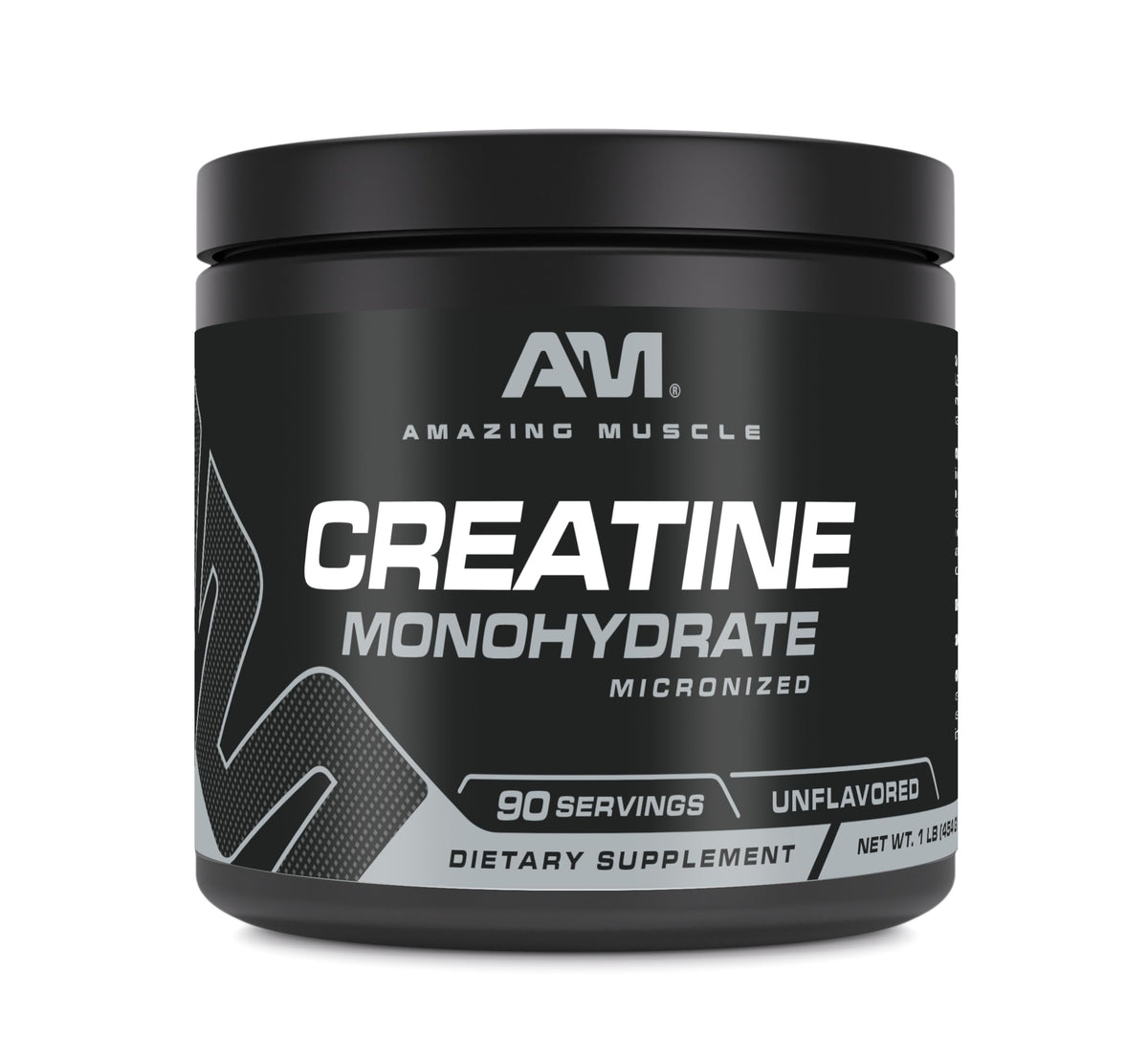 Amazing Muscle Micronized Creatine Monohydrate 1 lb powder container