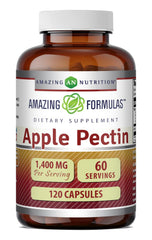 Amazing Nutrition Apple Pectin botella con cápsulas fáciles de tomar.