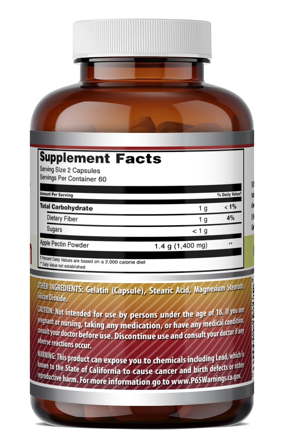 Amazing Nutrition Apple Pectin cumple GMP para seguridad.