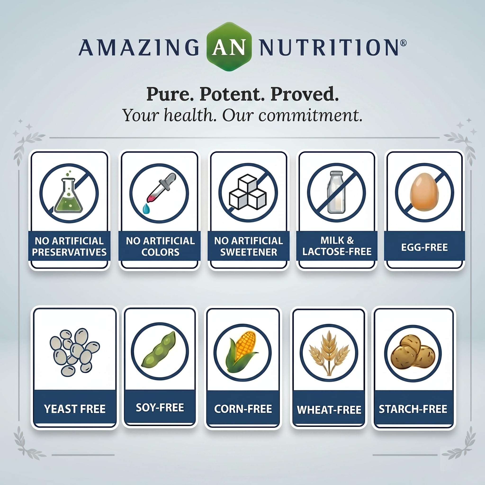 Amazing Nutrition Apple Pectin sello de pruebas de terceros.