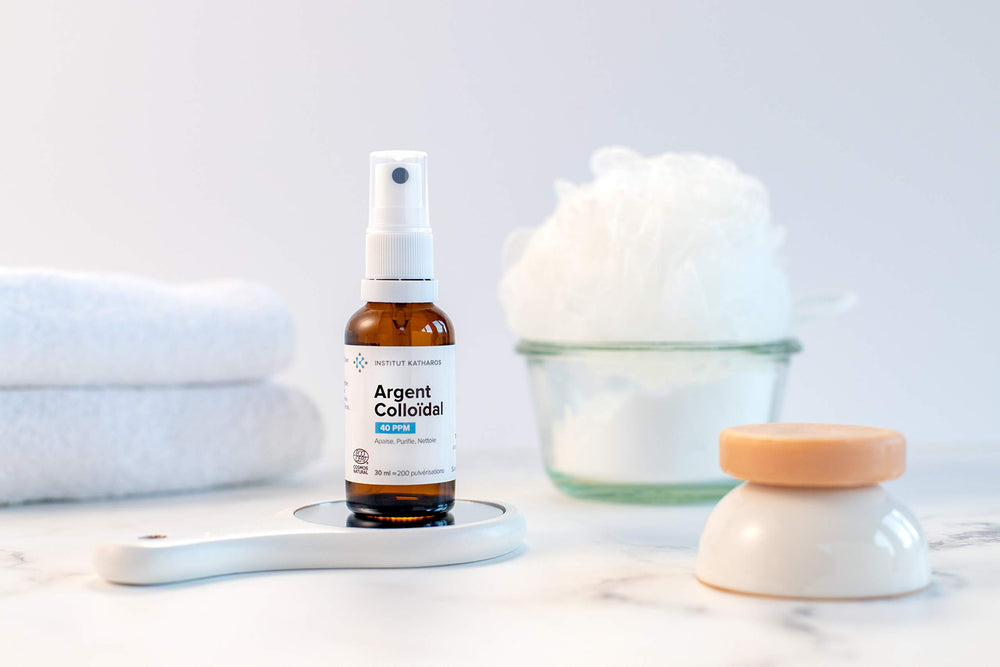 Amber glass bottle for colloidal silver