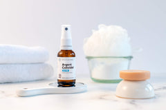 Amber glass bottle for colloidal silver