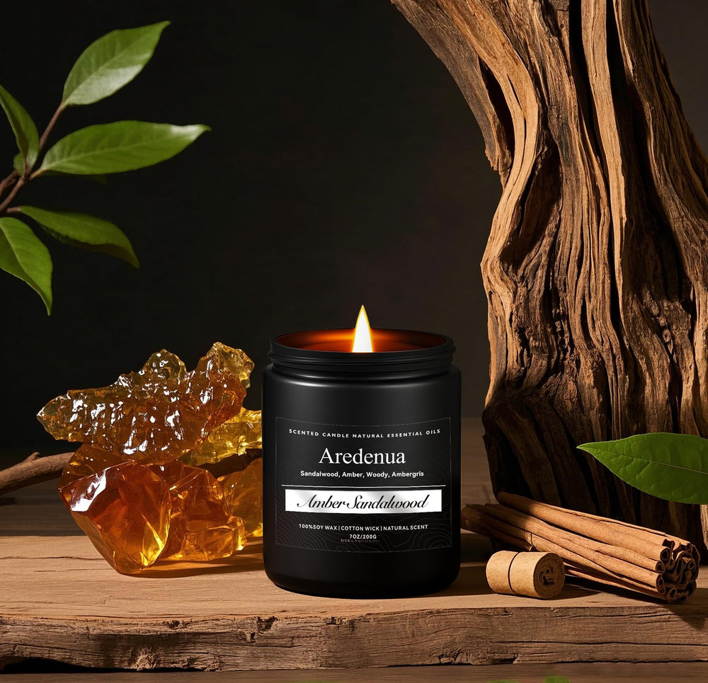 Close-up of soy wax surface showing smooth, clean burn with a lead-free cotton wick.