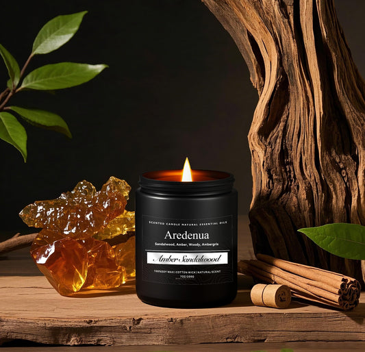 Close-up of soy wax surface showing smooth, clean burn with a lead-free cotton wick.